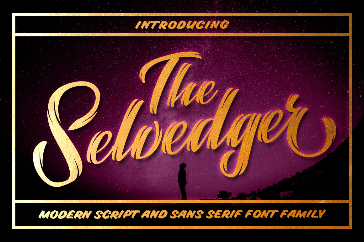 The Selvedger Font Family By Vintage Voyage Thehungryjpeg Com