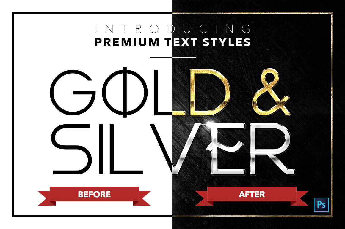 Gold Silver 4 20 Text Styles By Jonas Stensgaard Thehungryjpeg Com