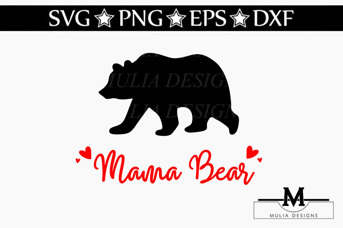 Mama Bear Svg By Mulia Designs Thehungryjpeg Com
