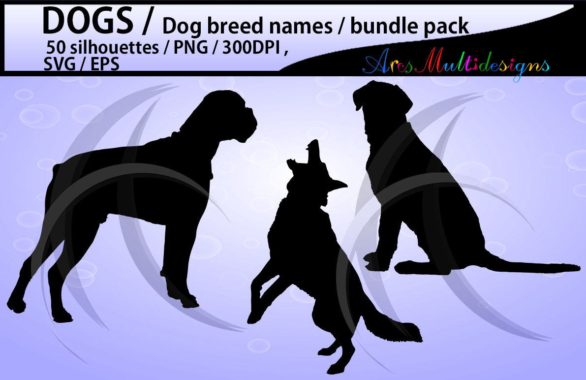 Download Dog Silhouette Svg 50 Dog Vectors By Arcsmultidesignsshop Thehungryjpeg Com