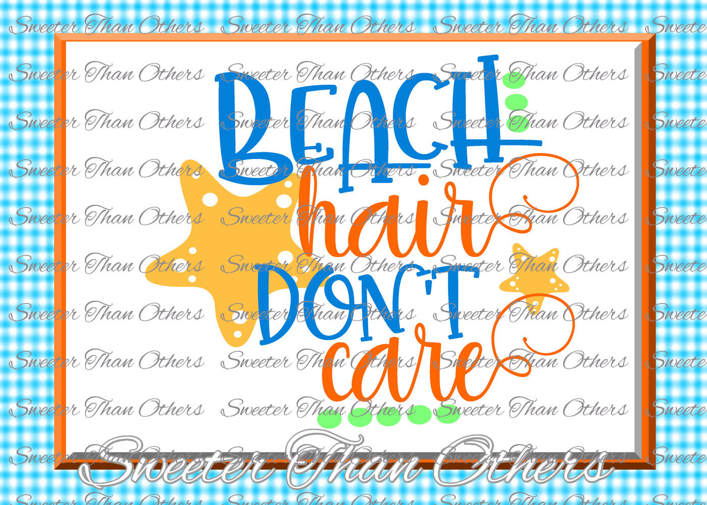 Beach Svg Beach Hair Don't Care svg, Summer Beach pattern ...