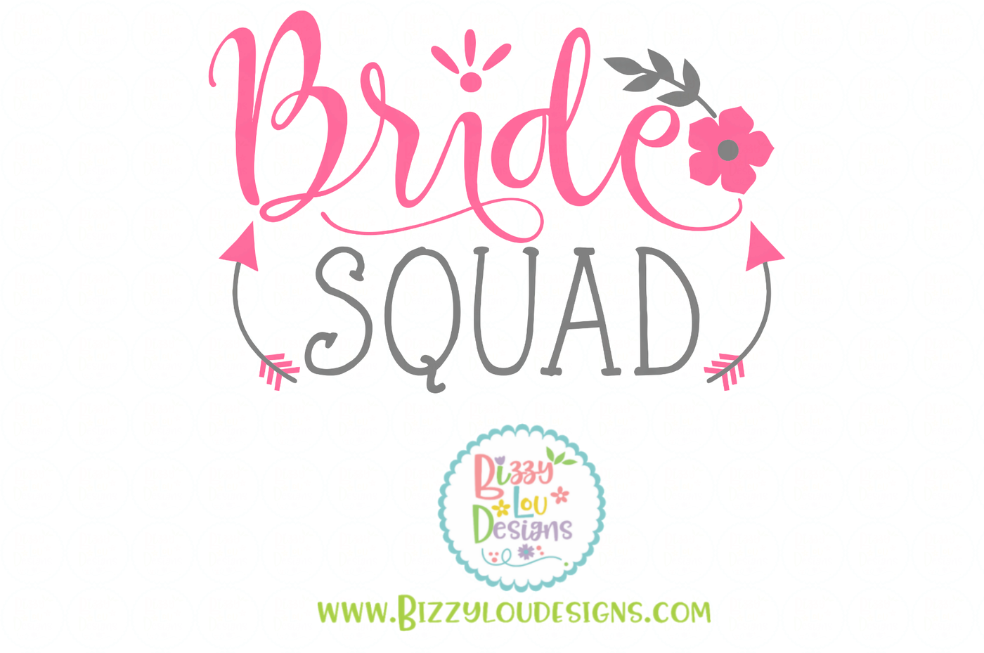 Bride Squad Svg Eps Dxf Png By Bizzy Lou Designs Thehungryjpeg Com