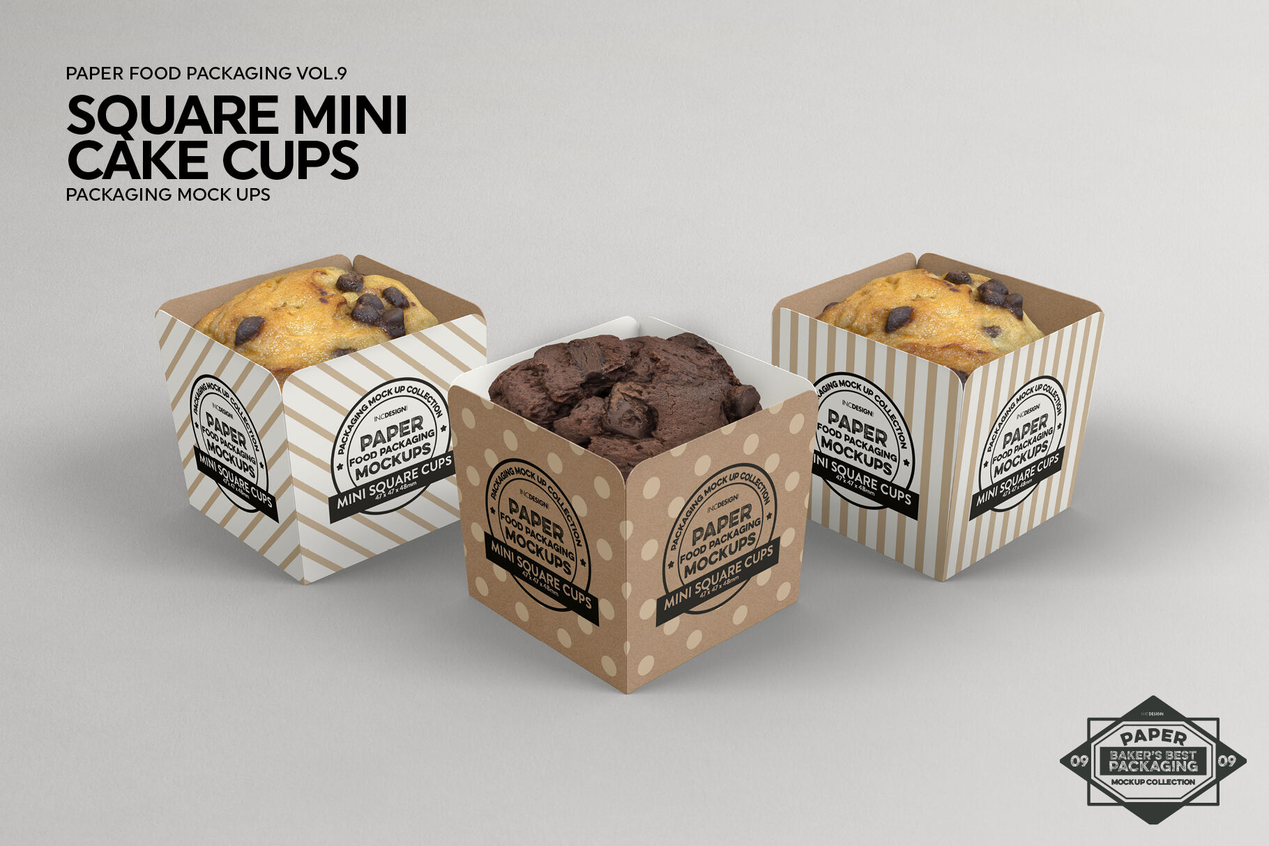 Download Vol 9 Paper Food Box Packaging Mockup Collection By Inc Design Studio Thehungryjpeg Com