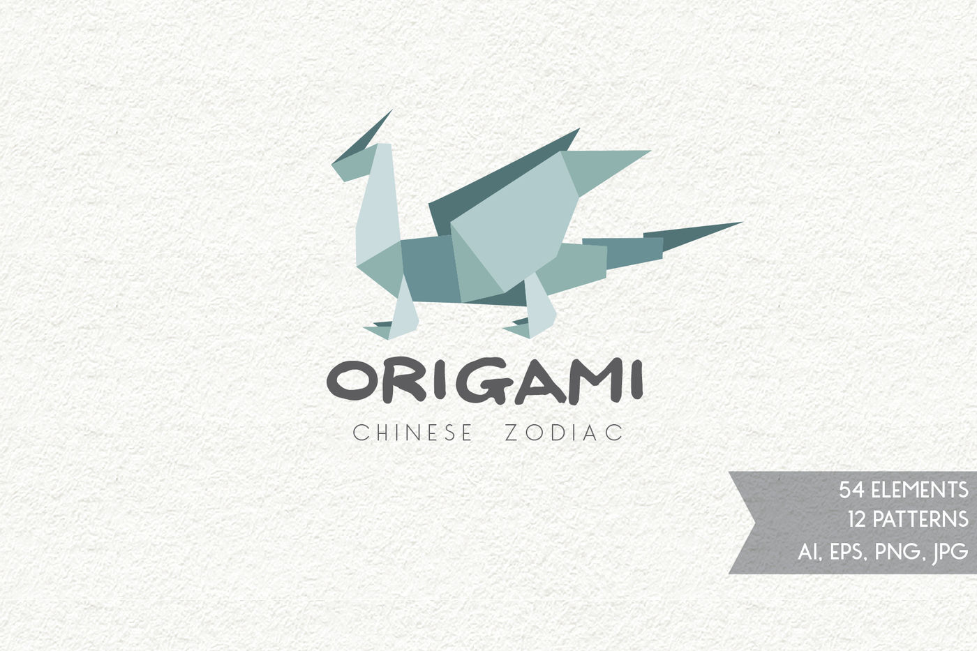 Chinese Zodiac - Origami Vectors By StudioDesset | TheHungryJPEG.com