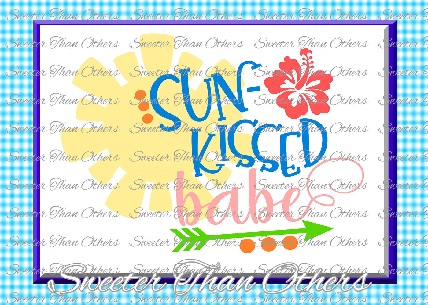 Download Beach Svg Sun Kissed Babe Svg Summer Beach Pattern Dxf Silhouette Cameo Cut File Cricut Cut File Instant Download Vinyl Design By Sweeter Than Others Thehungryjpeg Com