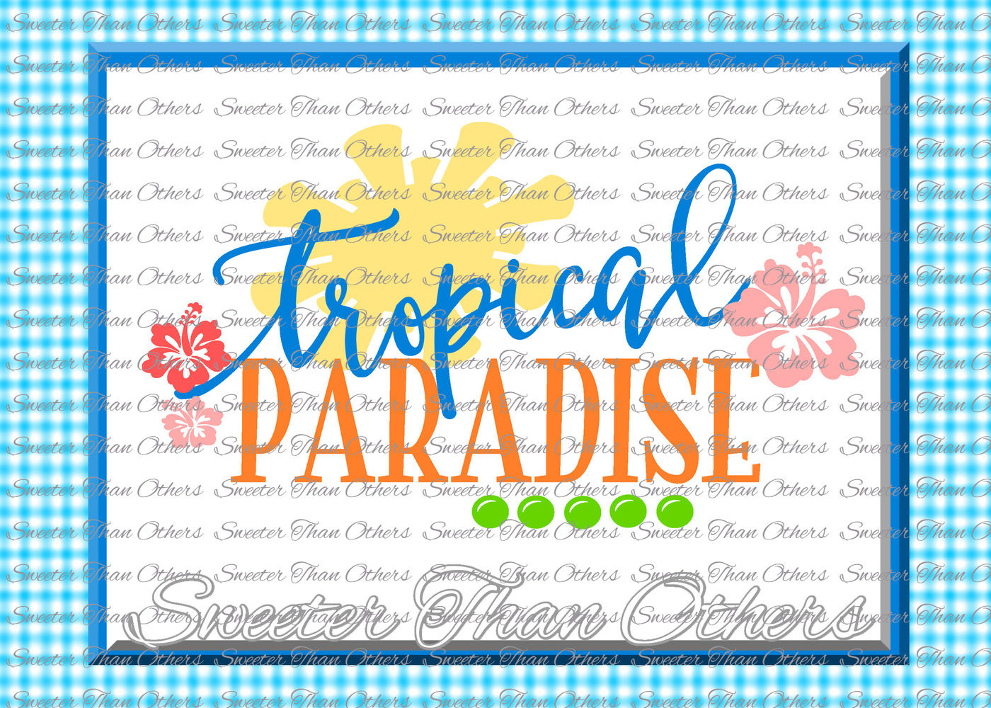 Download Tropical Paradise SVG, Tropics, Beach pattern, Dxf ...