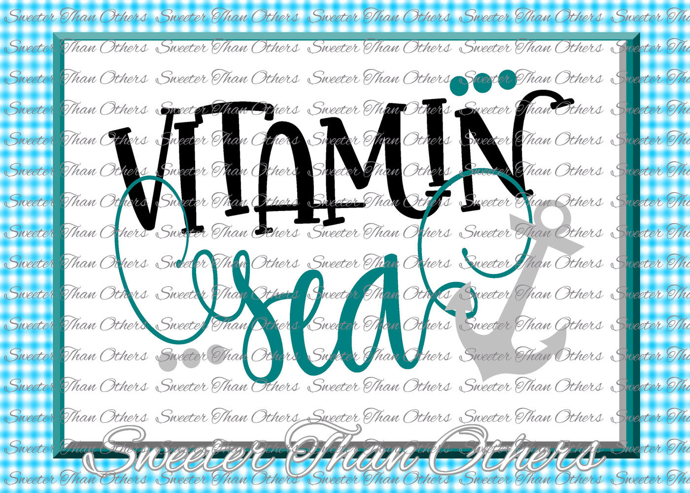 Download Vitamin Sea SVG, Beach Svg, Summer beach pattern, Dxf ...