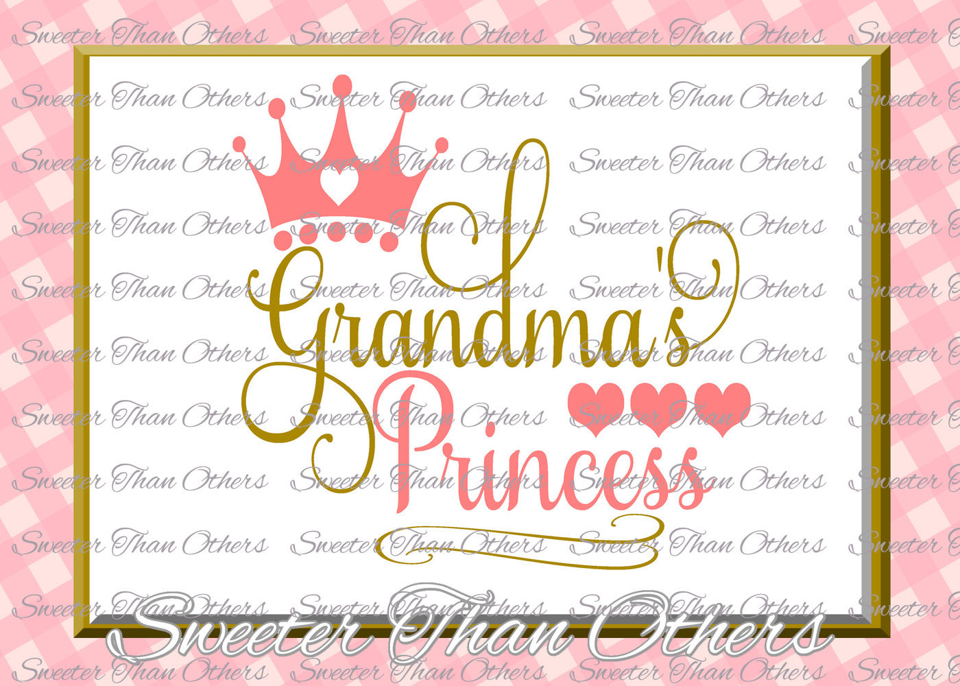 Grandma S Princess Svg Baby Svg Onesie Cut File Baby Cutting File Dxf Silhouette Cricut Instant Download Vinyl Design Htv Scal Mtc By Sweeter Than Others Thehungryjpeg Com