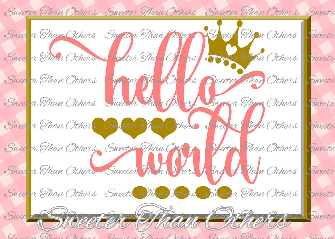 Download Hello World Svg Baby Svg Baby Cut File Baby Cutting File Dxf Silhouette Cricut Instant Download Vinyl Design Htv Scal Mtc By Sweeter Than Others Thehungryjpeg Com