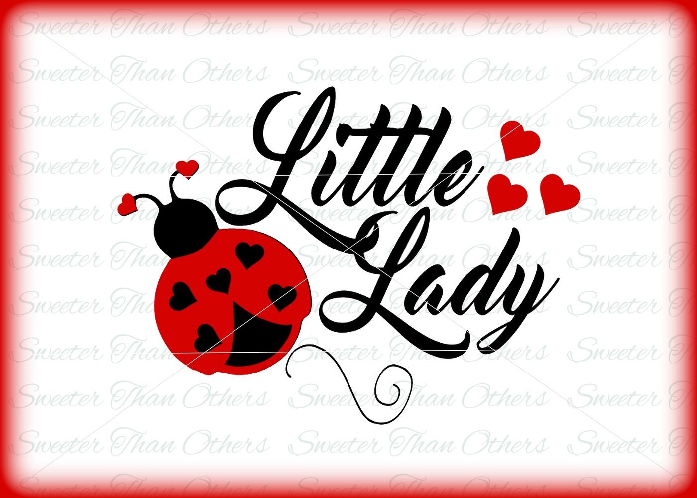 Little Lady Ladybug Girl Tshirt shirt svg Vinyl Design SVG ...