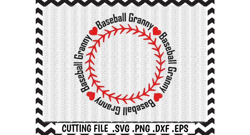 Download Baseball Granny Svg Baseball Grandma Circle Monogram Frame Cut Files Cutting Files Silhouette Cameo Cricut Instant Download By Cut It Up Y All Thehungryjpeg Com