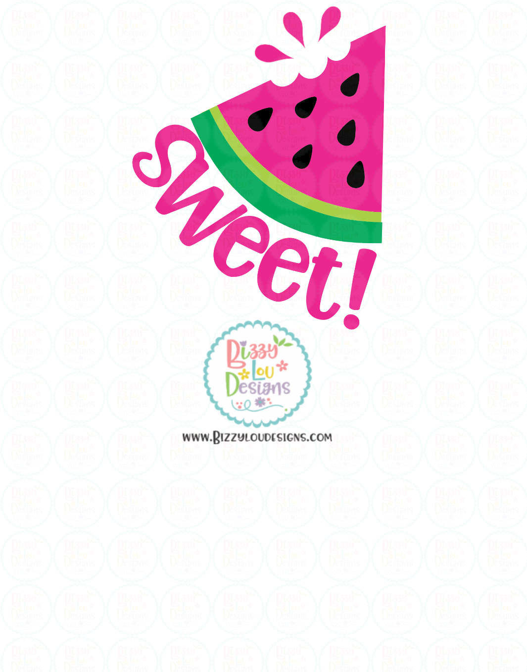 Download Sweet watermelon SVG EPS DXF PNG - cutting file By Bizzy ...