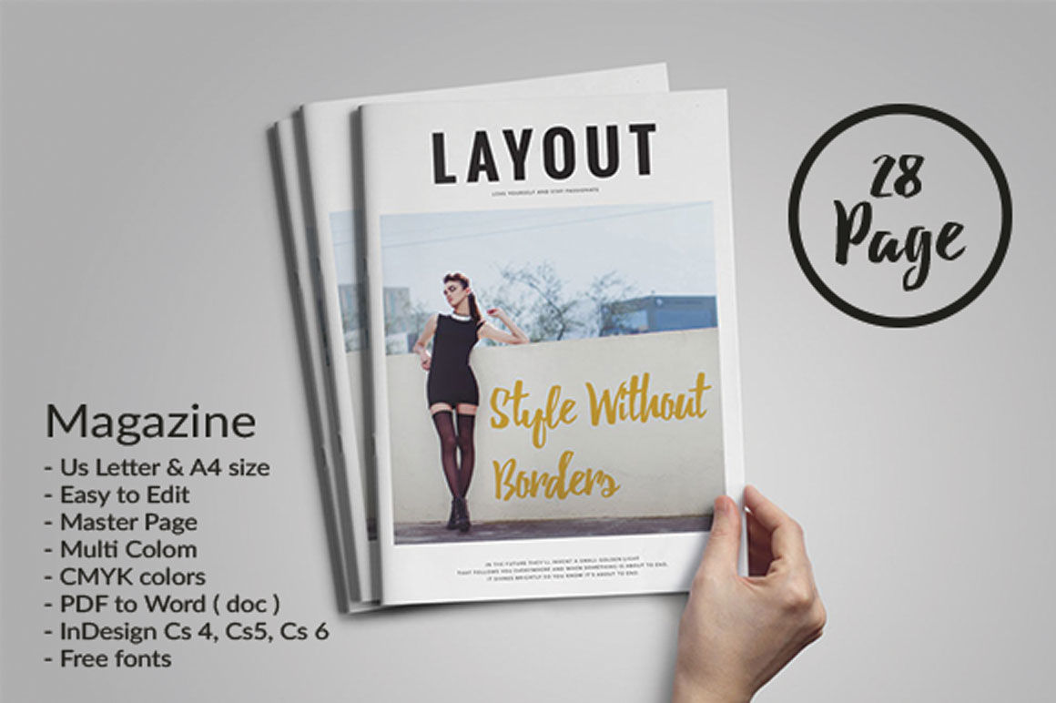 Indesign Magazine Template By Fahmie Rahman Thehungryjpeg Com