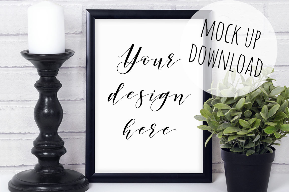 Download 25% Off Black Frame Mockup Bundle By Doodle and Stitch ...