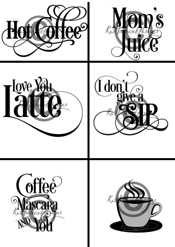 Coffee Cup Design Bundle Svg Eps Dxf Files By Kerry Hickox Thehungryjpeg Com