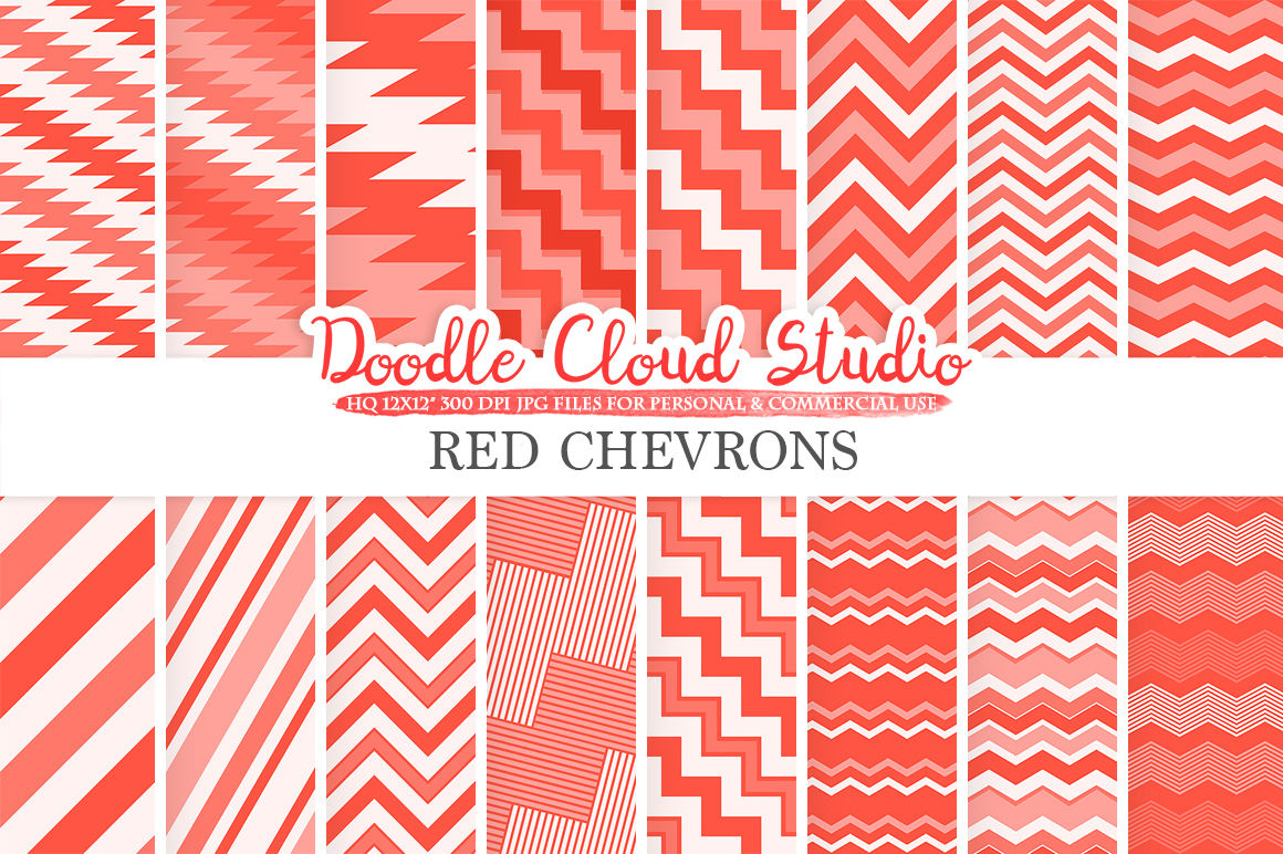 Red Chevron Digital Paper Chevron Stripes Scarlet Patterns Zig Zag Lines Vermilion Backgrounds Instant Download Personal Commercial Use By Doodle Cloud Studio Thehungryjpeg Com