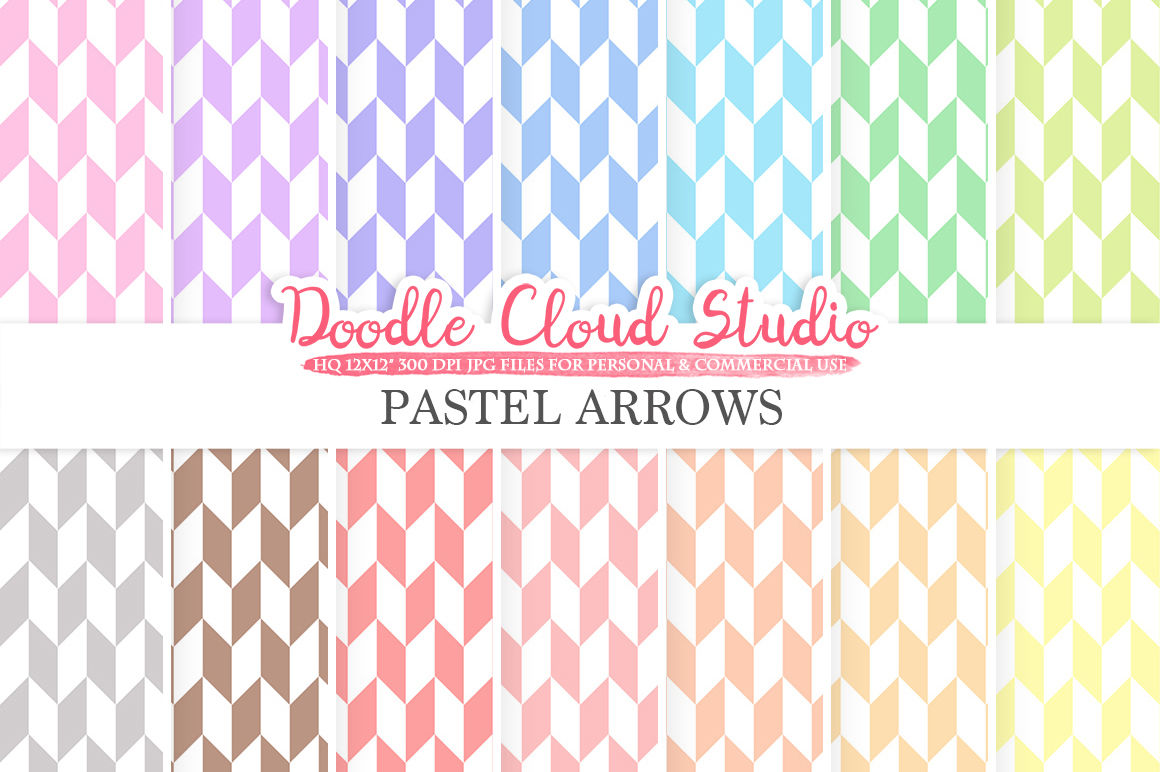 Pastel Arrows Digital Paper Geometric Arrows Patterns Digital Arrows Pastel Background Instant Download For Personal Commercial Use By Doodle Cloud Studio Thehungryjpeg Com