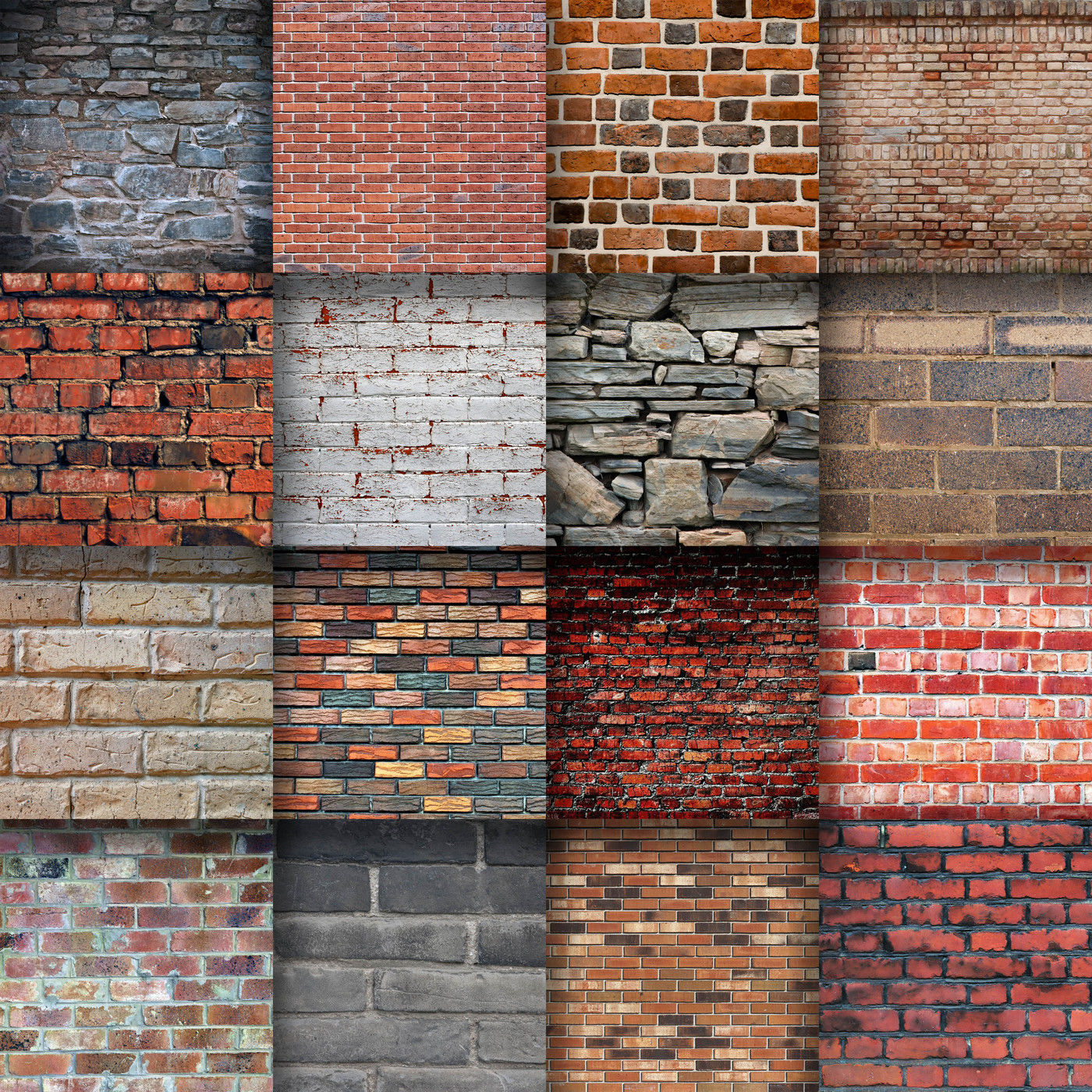 Brick Wall Textures Digital Paper By Shannon Keyser | TheHungryJPEG