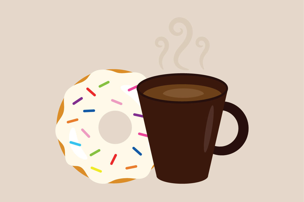 Donuts & Coffee Clip Art Set By Running With Foxes ...
