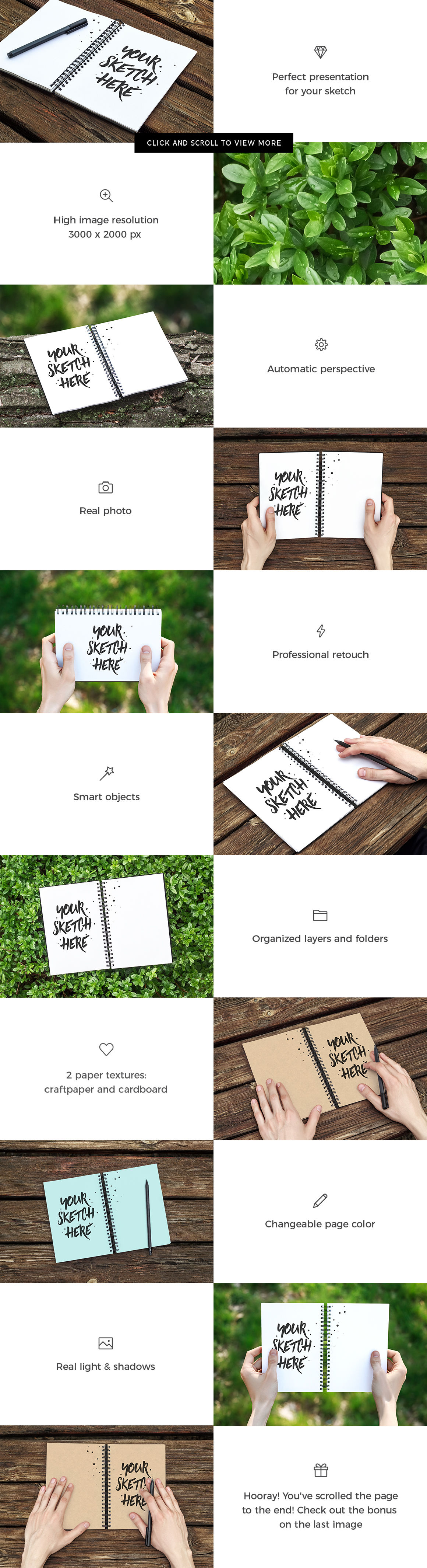 Download Sketchbook Mockup Psd Yellowimages