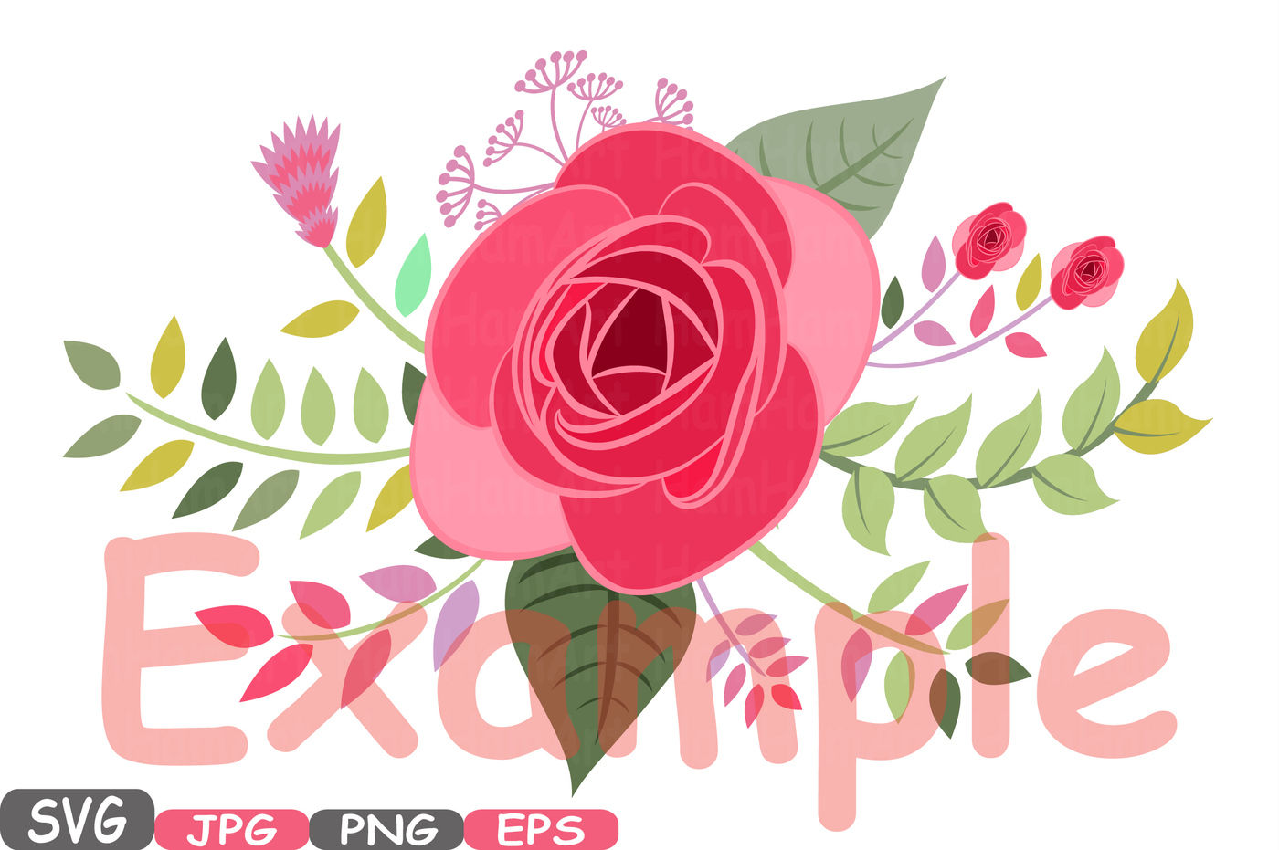 Pink Floral Invitation Background in Illustrator, EPS, JPG, SVG