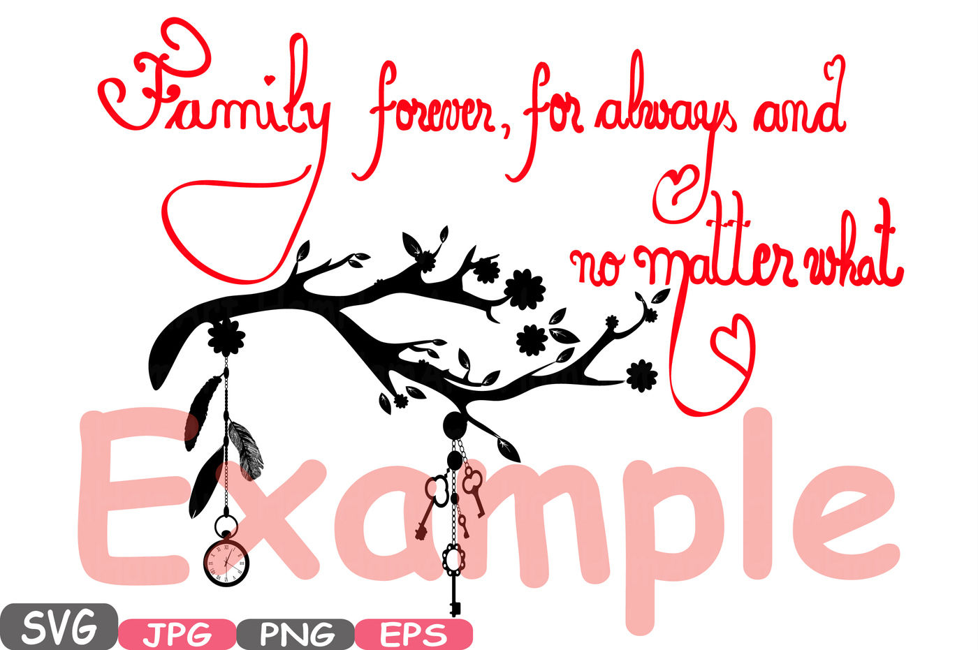 Download Family Forever Svg Word Art Family Quote Clip Art Silhouette Family Forever For Always And No Matter What Png Jpg Eps Family Love 510s By Hamhamart Thehungryjpeg Com