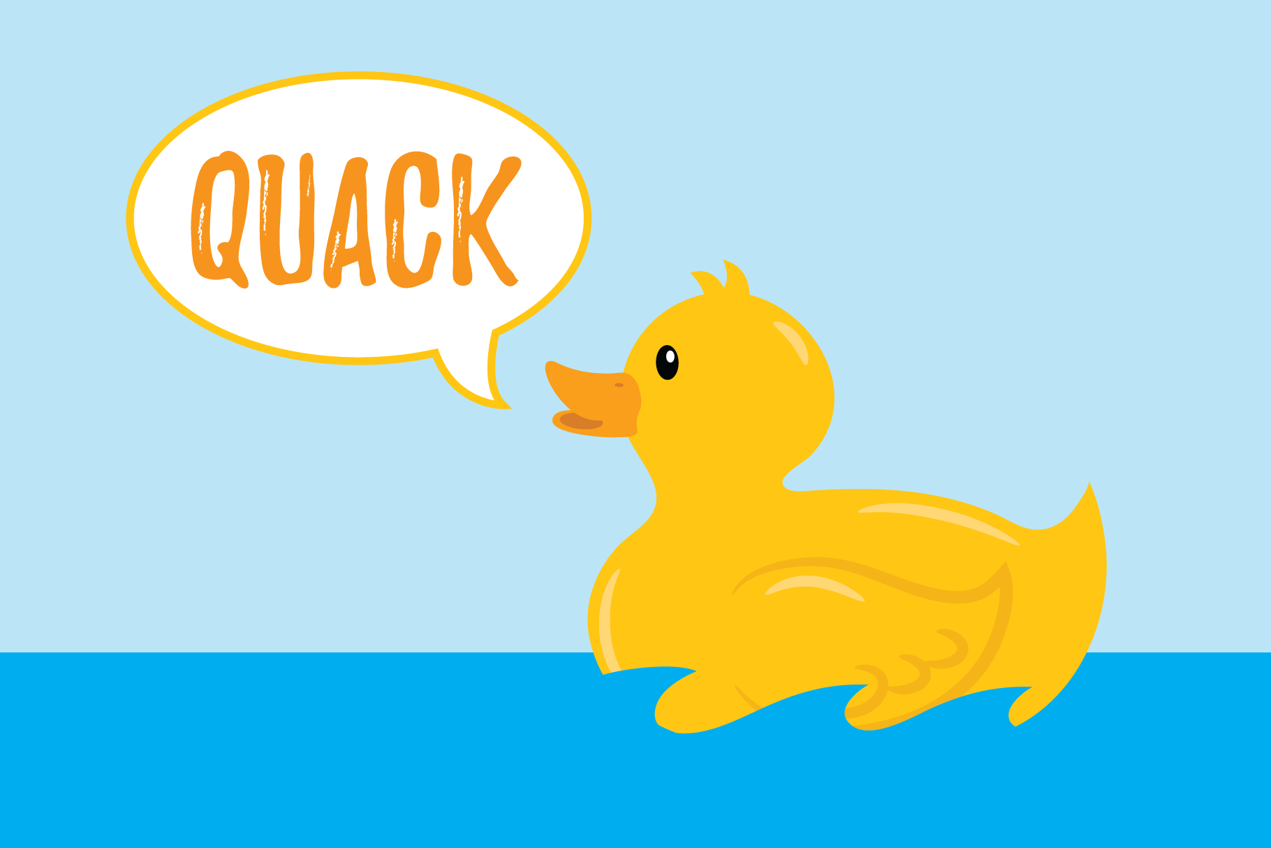 duck quacking clipart