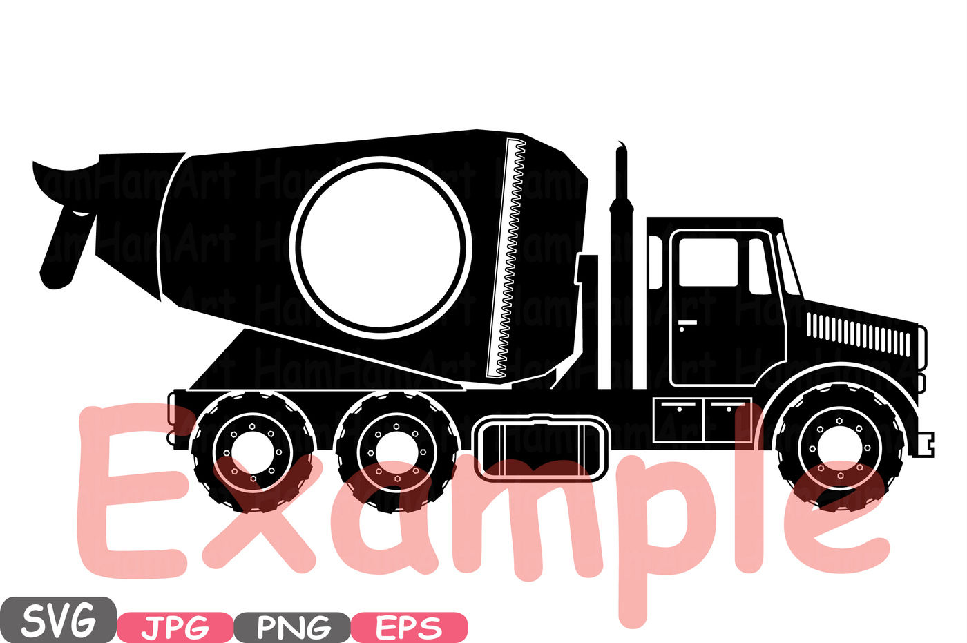 Construction Machines Circle Split Silhouette Svg File Cutting Files Dump Trucks Toy Toys Cars Excavator Stickers Builders Clipart 555s By Hamhamart Thehungryjpeg Com