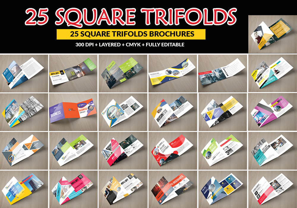 Square Trifold Brochures