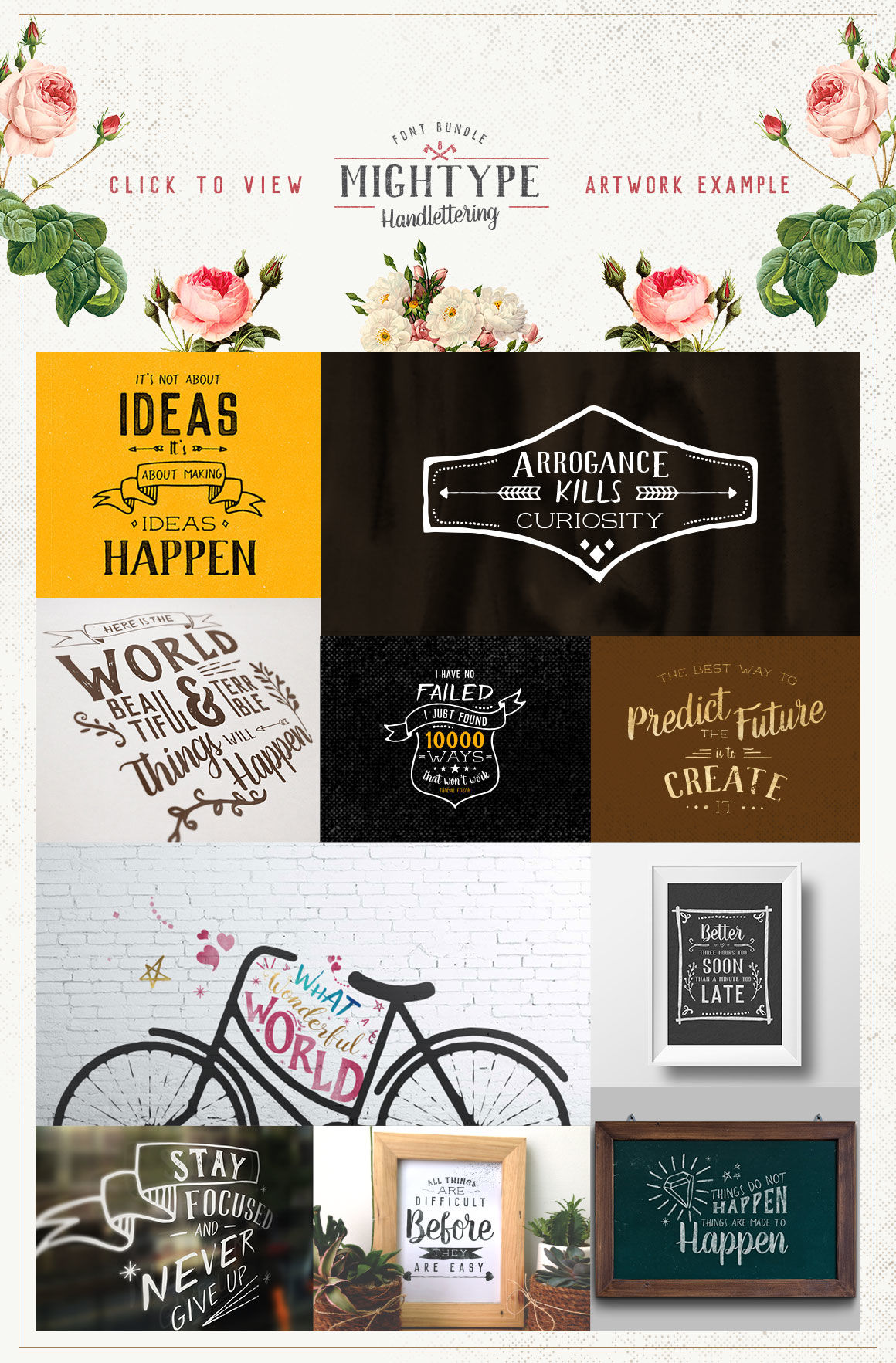 Mightype Handlettering Font Pack By Af Studio Thehungryjpeg Com