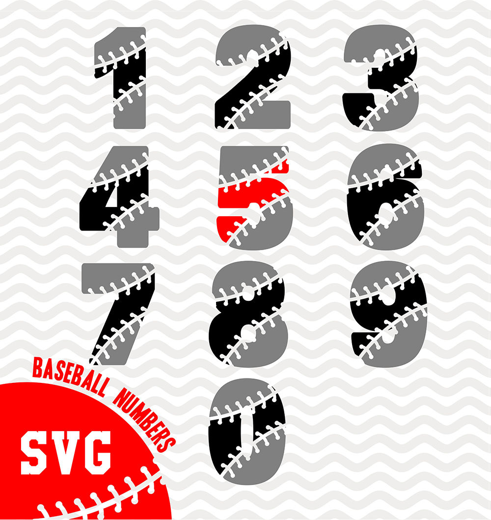 Free Free Baseball Numbers Svg 380 SVG PNG EPS DXF File