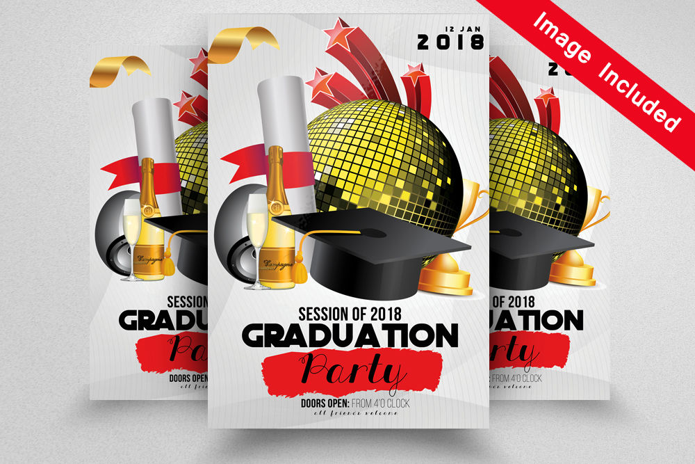 Graduation Announcement Template By Designhub Thehungryjpeg Com