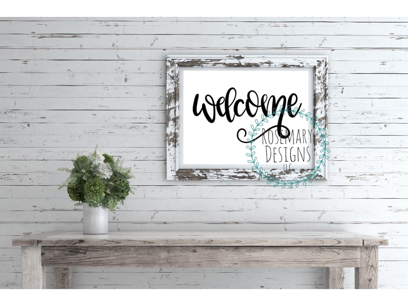 Welcome - Hand Lettered SVG file By Rosemary Designs | TheHungryJPEG