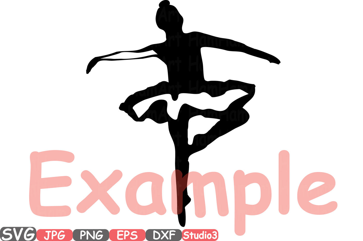CF221 Ballerina Silhouette Pdf cut file Studio3 Cut file SVG Ballerina Silhouette cut file DXF scrapbook file