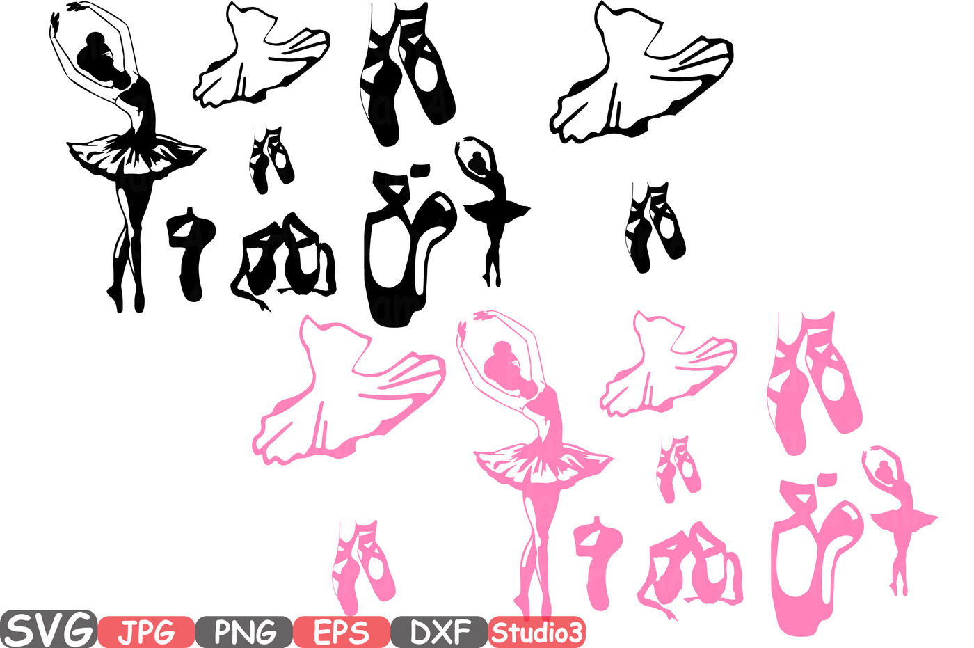 Download Ballet Ballerina SVG Silhouette Cutting Files sign icons ...