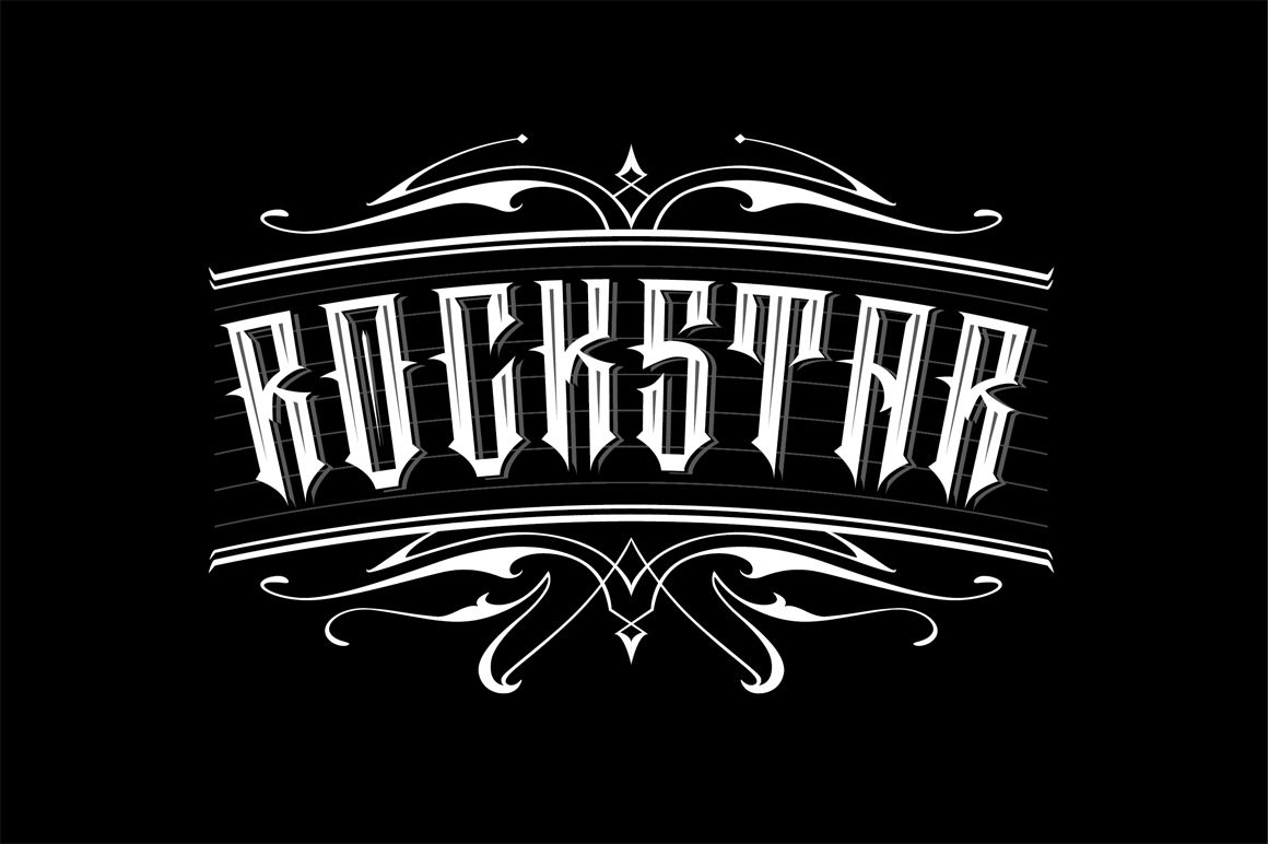 Rockstar By Letras studio | TheHungryJPEG