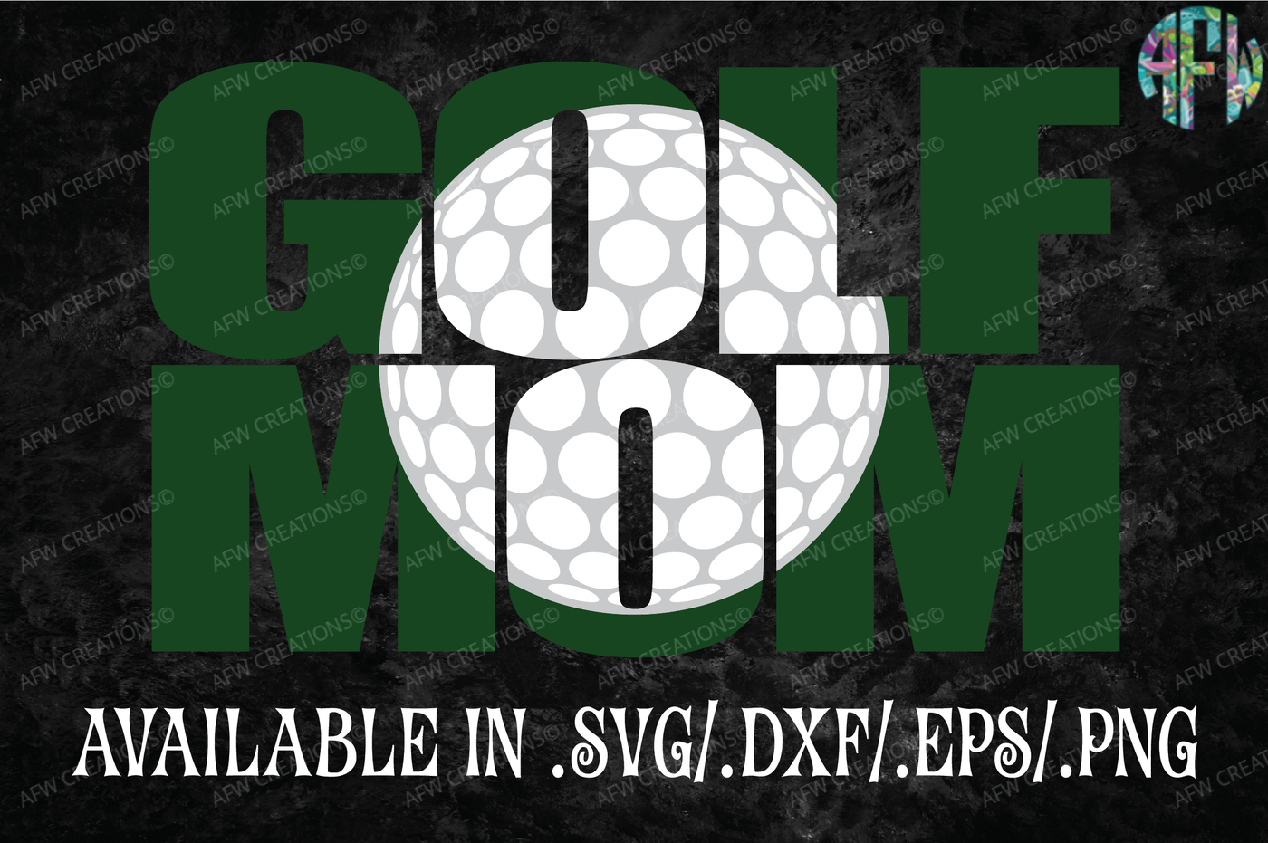 Download Golf Mom - SVG, DXF, EPS Cut Files By AFW Designs | TheHungryJPEG.com