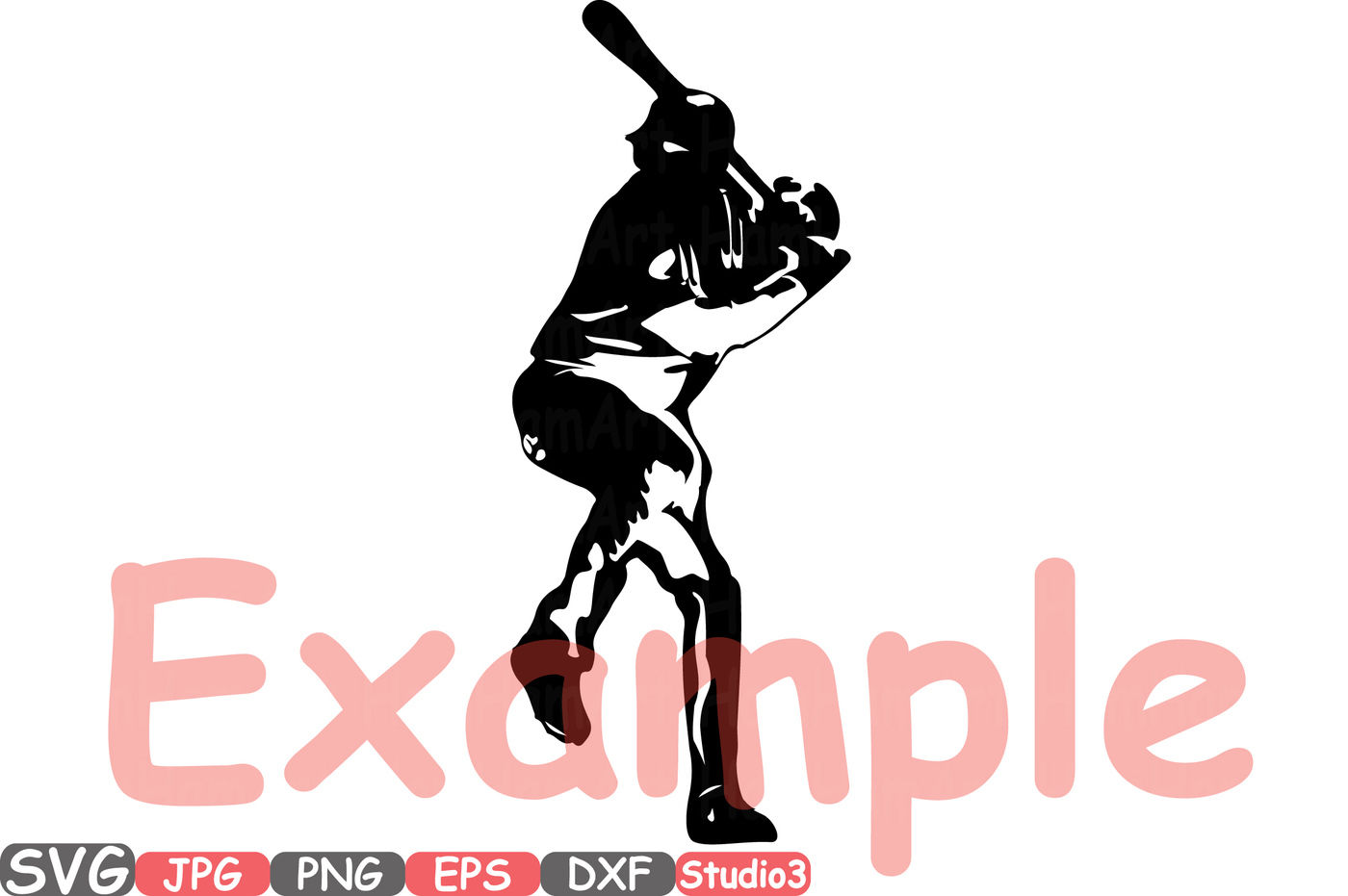 Download Baseball Player SVG Silhouette Cutting Files sign icons ...