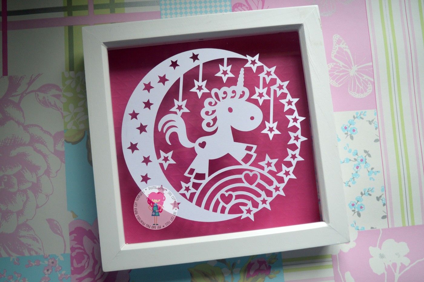 Download Unicorn Paper Cut Svg File By Digital Gems Thehungryjpeg Com