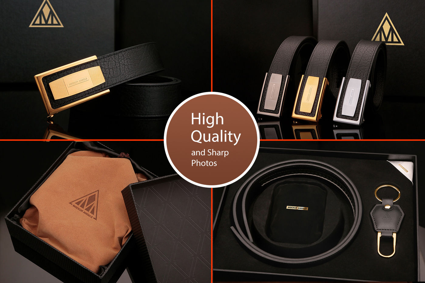 Download Leather Belt Branding Kit By Mockup Angel Thehungryjpeg Com