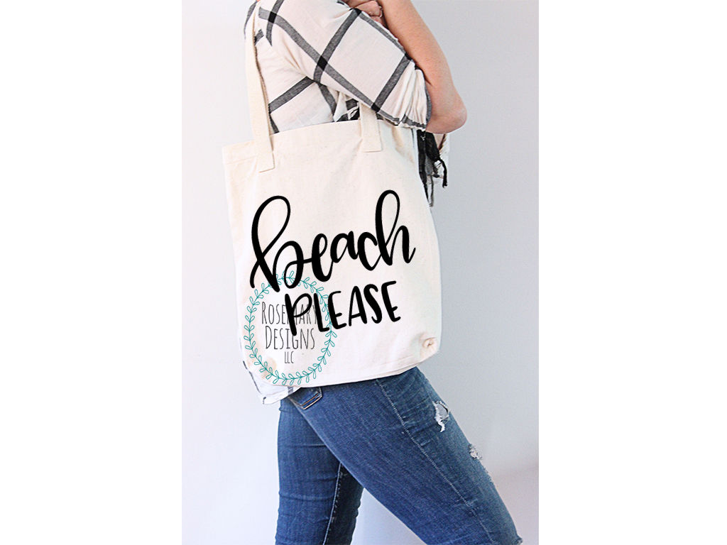 Beach Please - Hand lettered SVG By Rosemary Designs | TheHungryJPEG