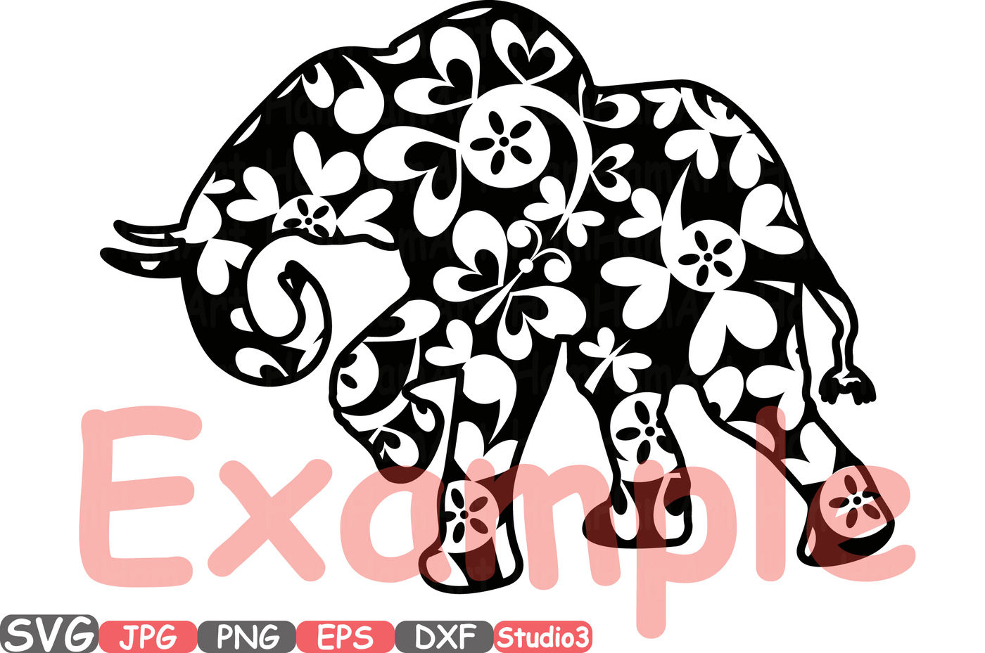 Download Elephant Safari Mascot Flower Monogram Cutting Files Svg Silhouette Family Baby Clipart Cricut Design Studio3 Cameo Dxf Jpg Zoo Vector 386s By Hamhamart Thehungryjpeg Com