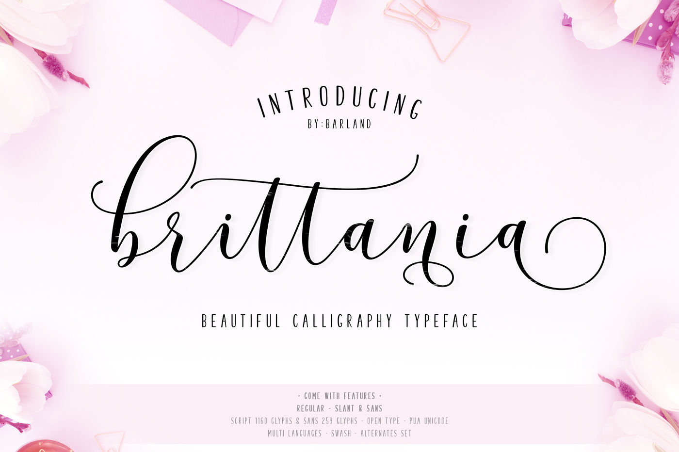New Brittania 5 Font 20 Off By Barland Thehungryjpeg Com
