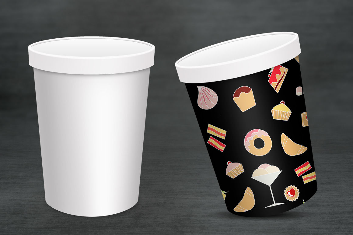 Download Ice cream cup mockup. Package mockup. By NatalyDesign ...