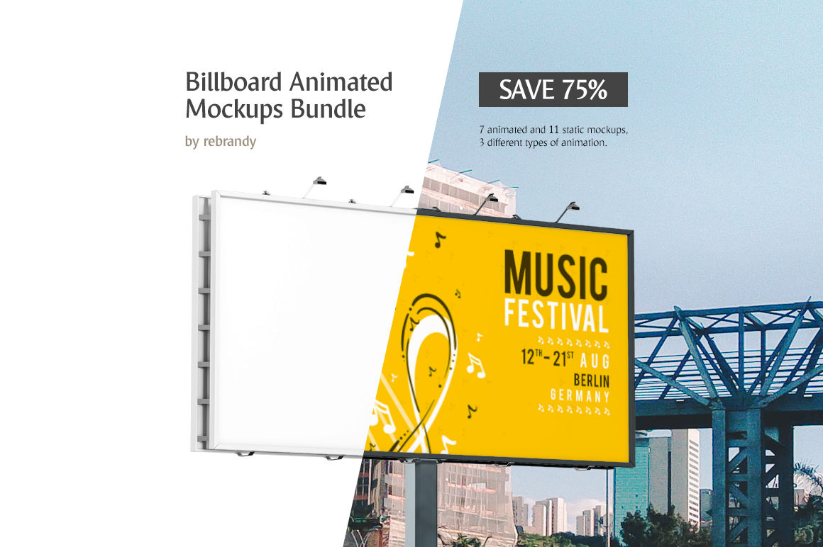 Download Billboard Animated Mockups Bundle By rebrandy ...