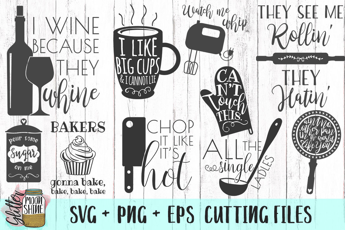 Download Kitchen Design Bundle SVG PNG DXF EPS Cutting Files By ...