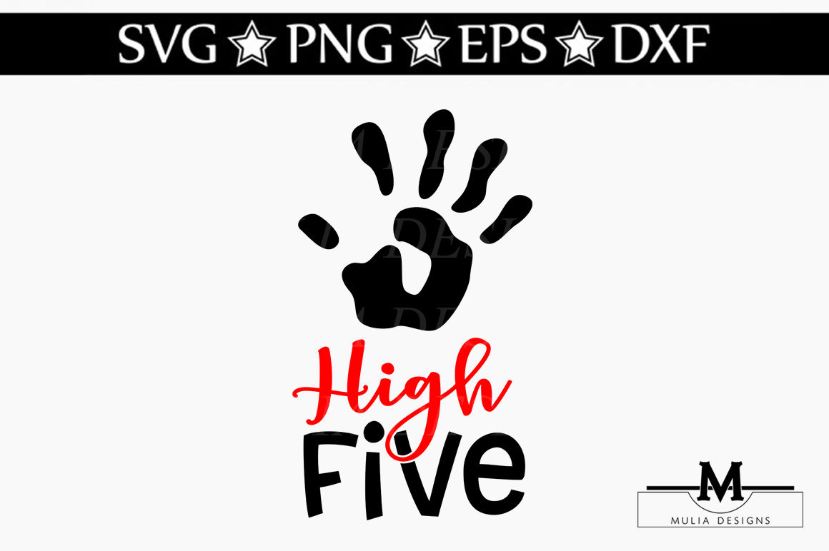 High Five Svg Eps Png Dxf Clipart for Cricut and 