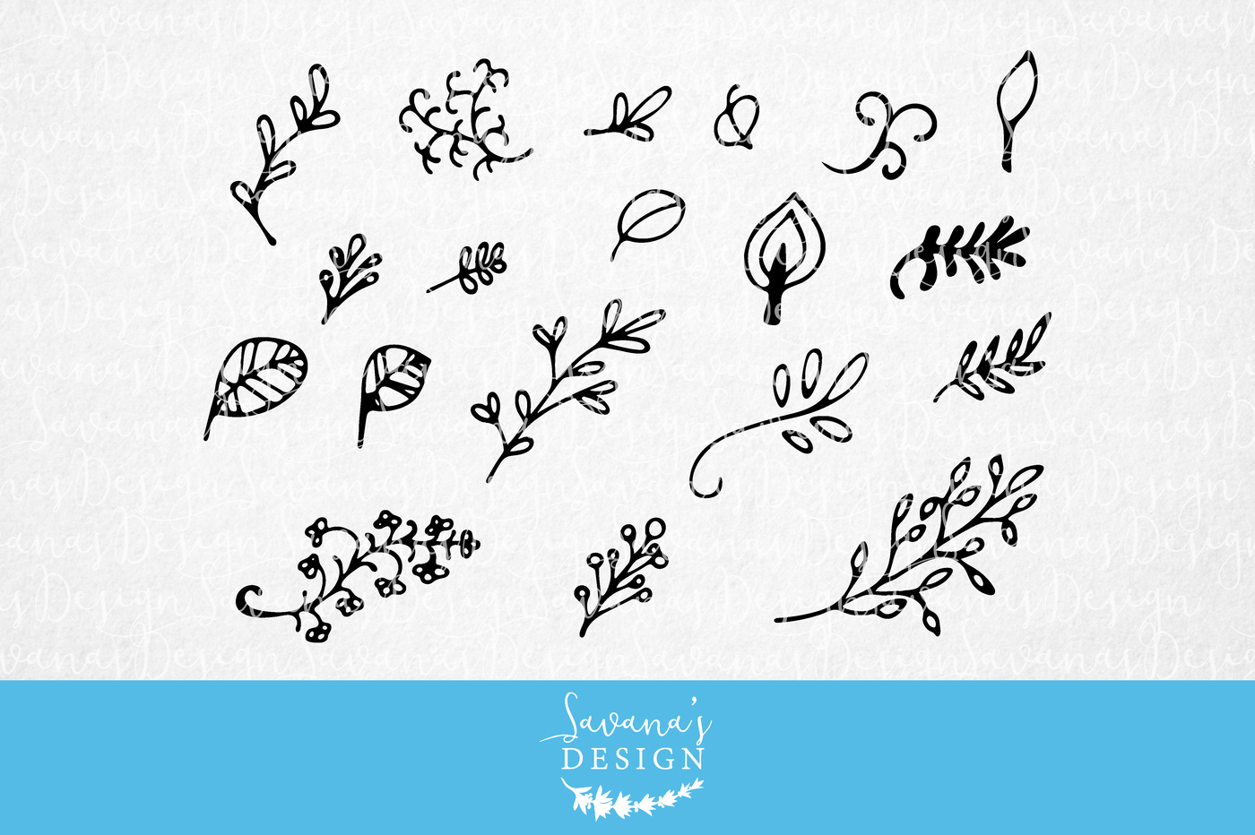 Floral Elements Svg By Savanasdesign Thehungryjpeg Com