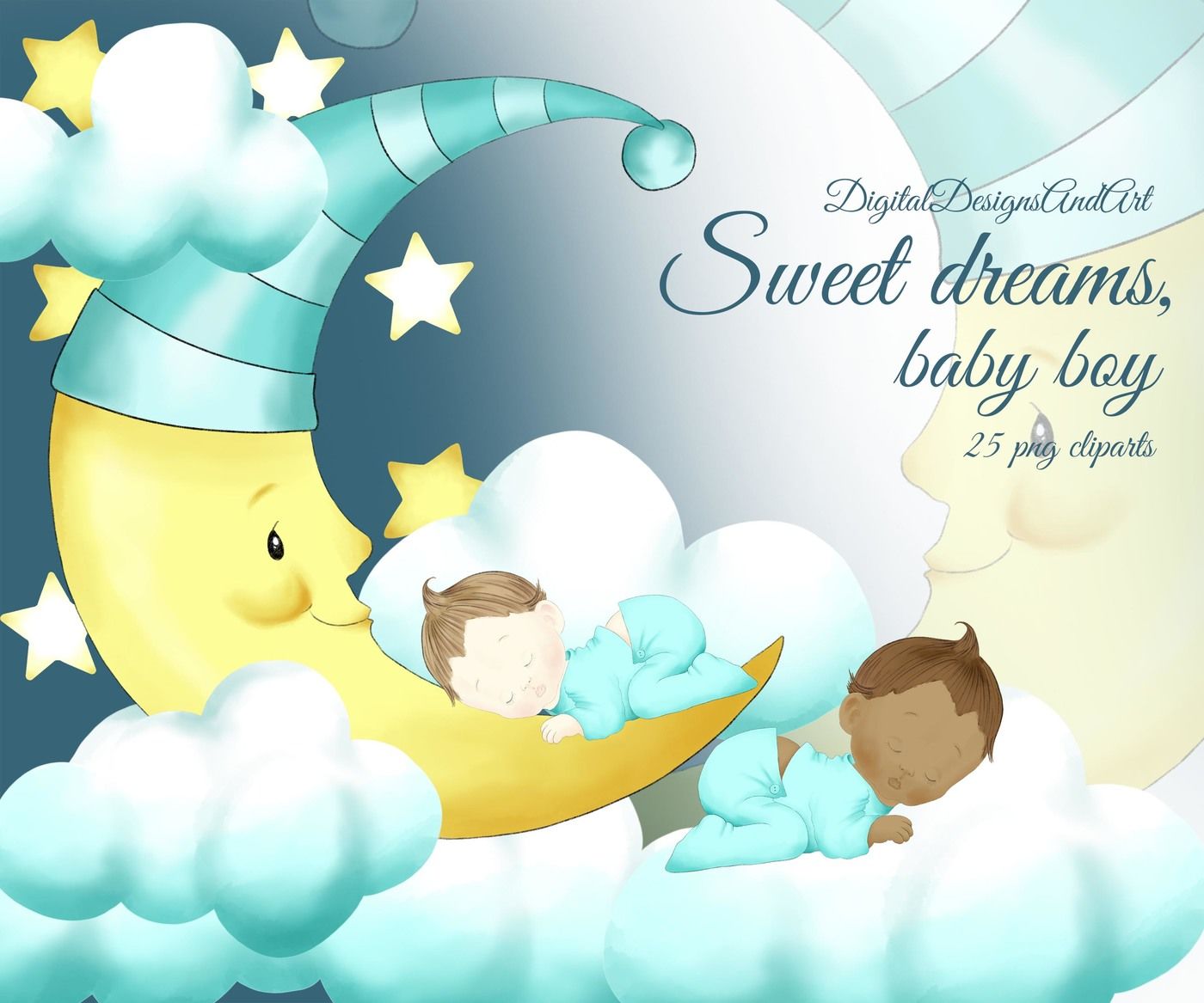 Sweet dreams, baby boy By DigitalDesignsAndArt | TheHungryJPEG
