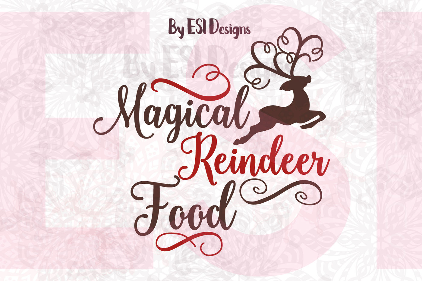 Magical Reindeer Food Christmas Svg Dxf Eps Png By Esi Designs Thehungryjpeg Com